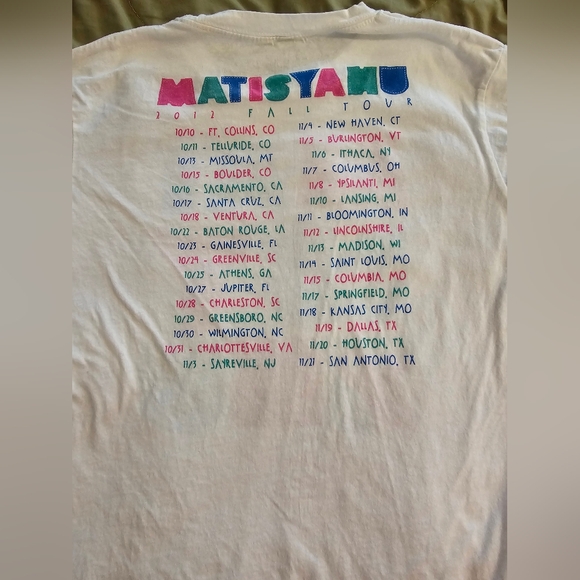 Matisyahu concert Tee - Picture 4 of 5